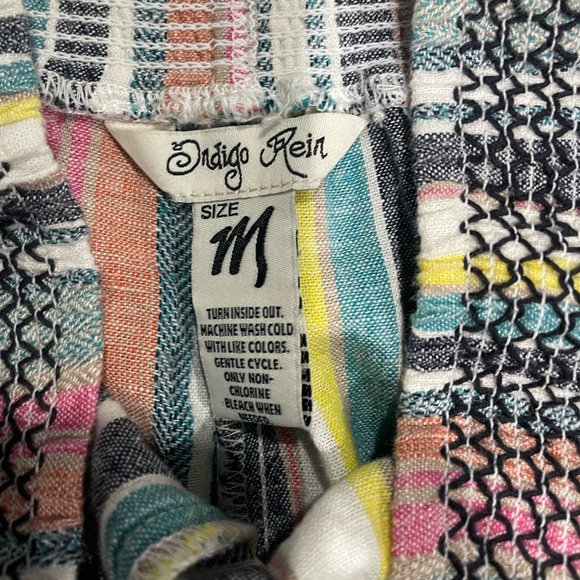 Wide leg striped pants - like new. Only worn once - Picture 3 of 4